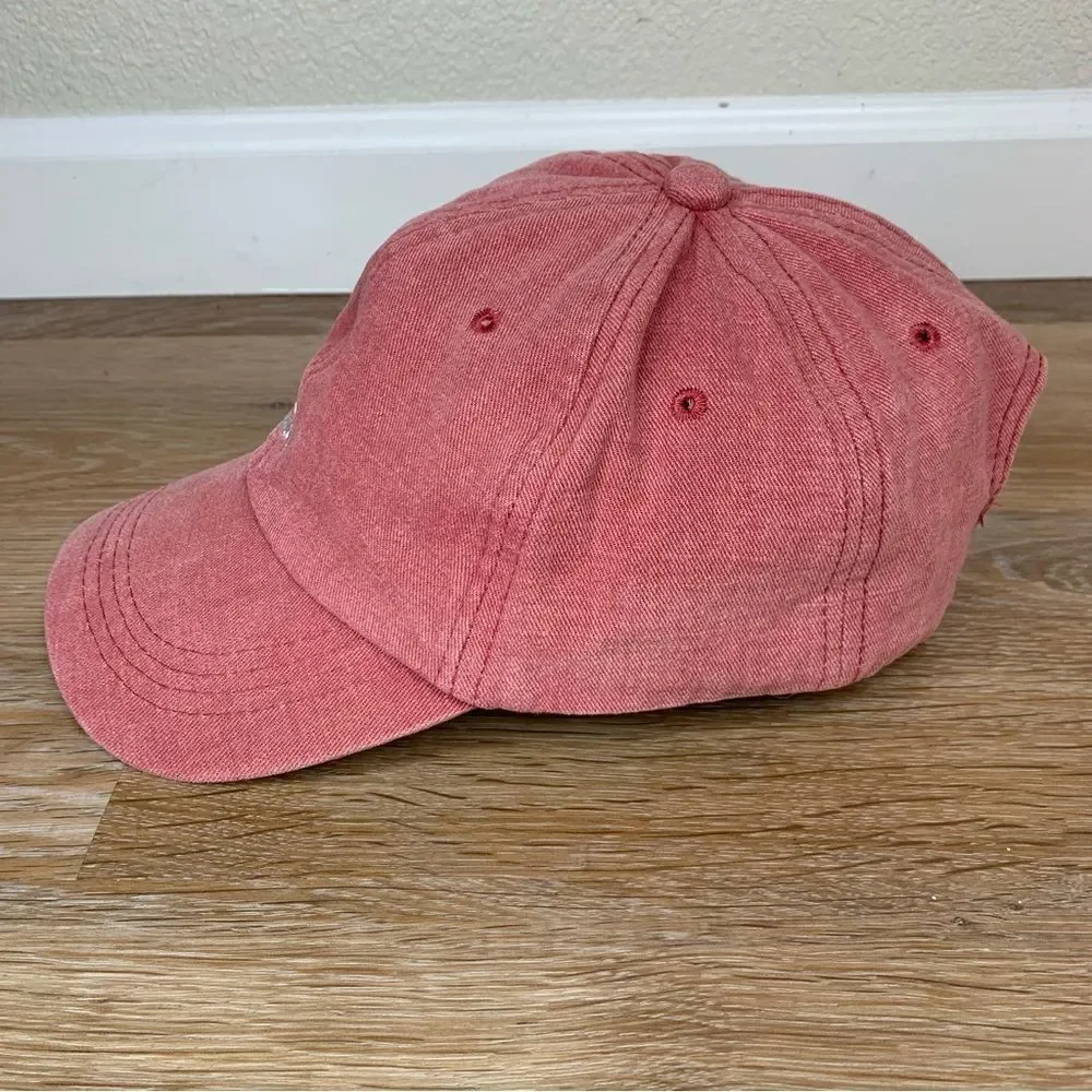 Smile Women’s Red Adjustable Strapback Hat